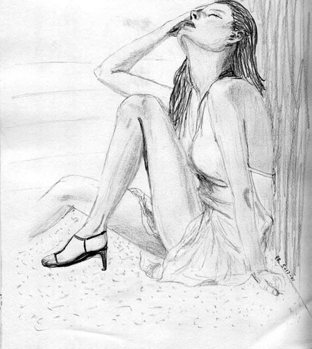 Drawing by Phyllis Recca