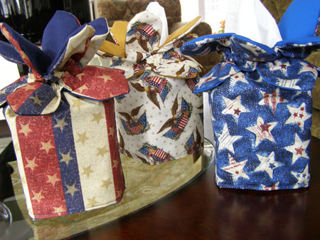 Hand crafted tissue box covers - Patriotic